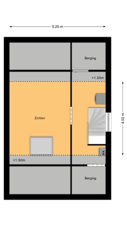 Plattegrond - Gagelhof 25, 7681 JM Vroomshoop - Tweede verdieping.jpg